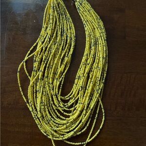 Yellow Beaded Necklace